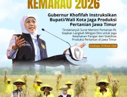 Antisipasi Kemarau 2026, Gubernur Khofifah Instruksikan Bupati/Wali Kota Jaga Produksi Pertanian Jawa Timur