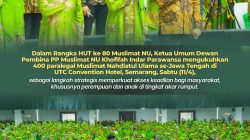 Pada HUT ke-80 Muslimat NU, Khofifah sebagai Ketua Umum Muslimat NU Kukuhkan 400 Paralegal di Jateng