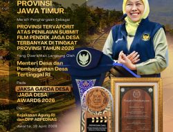 Jatim Raih Predikat Provinsi Terfavorit di Ajang Jaksa Garda Desa Award 2026, Gubernur Khofifah Soroti Transparansi