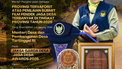 Jatim Raih Predikat Provinsi Terfavorit di Ajang Jaksa Garda Desa Award 2026, Gubernur Khofifah Soroti Transparansi