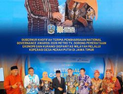 Jatim Raih Penghargaan National Governance Awards 2026, Gubernur Khofifah Sebut Bukti Penguatan Ekonomi Desa