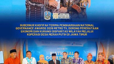 Jatim Raih Penghargaan National Governance Awards 2026, Gubernur Khofifah Sebut Bukti Penguatan Ekonomi Desa