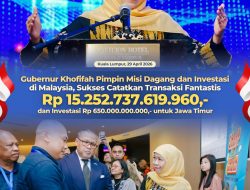 Gubernur Khofifah Pimpin Misi Dagang Jatim–Malaysia, Transaksi Tembus Rp15,25 Triliun