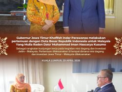 Gubernur Khofifah Bertemu Dubes RI untuk Malaysia Raden Dato’ Muhammad Iman Hascarya Kusumo, Bahas Perdagangan dan Pendidikan