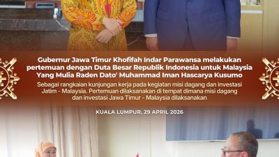 Gubernur Khofifah Bertemu Dubes RI untuk Malaysia Raden Dato’ Muhammad Iman Hascarya Kusumo, Bahas Perdagangan dan Pendidikan