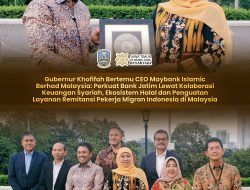 Bertemu CEO Maybank Islamic Berhad Malaysia, Gubernur Khofifah Perkuat Bank Jatim Lewat Kolaborasi Keuangan Syariah, Ekosistem Halal dan Penguatan Layanan Remitansi Pekerja Migran Indonesia di Malaysia