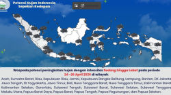 Potensi Hujan Indonesia Sepekan ke depan. (Foto: InfoBMKG)