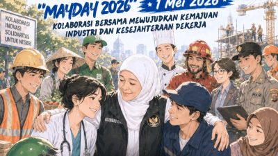 Di Peringatan May Day 2026, Gubernur Khofifah Ajak Perkuat Kolaborasi Wujudkan Industri Maju dan Pekerja Sejahtera