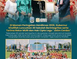 Gubernur Khofifah Raih Rekor MURI dan Luncurkan 40 Sekolah Berintegritas di Peringatan Hardiknas 2026