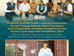 Gubernur Khofifah Tinjau Langsung Hasil Bedah Rumah Tenaga Keamanan SMAN 2 Surabaya, Wujud Kepedulian terhadap Kesejahteraan dan Hunian Layak bagi Insan Pendidikan Jatim