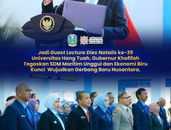 Jadi Guest Lecture Dies Natalis ke-39 Universitas Hang Tuah, Gubernur Khofifah Soroti SDM Maritim dan Ekonomi Biru