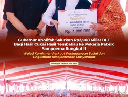 Gubernur Khofifah Salurkan Rp2,508 Miliar BLT DBHCHT kepada Pekerja HM Sampoerna Rungkut II
