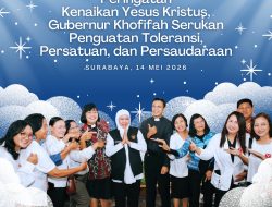 Kenaikan Yesus Kristus Jadi Momentum Gubernur Khofifah Gaungkan Kerukunan dan Persaudaraan