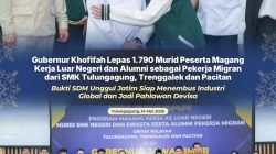 Ribuan Siswa SMK dari Tulungagung, Trenggalek dan Pacitan Dilepas Gubernur Khofifah ke Luar Negeri
