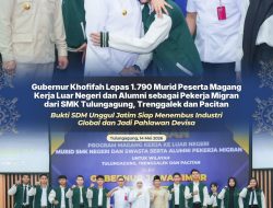 Ribuan Siswa SMK dari Tulungagung, Trenggalek dan Pacitan Dilepas Gubernur Khofifah ke Luar Negeri