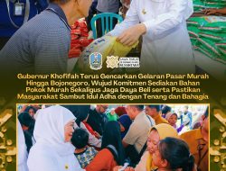 Gubernur Khofifah Terus Gencarkan Gelaran Pasar Murah , Jaga Daya Beli Masyarakat dan Sediakan Bahan Pokok Harga Terjangkau