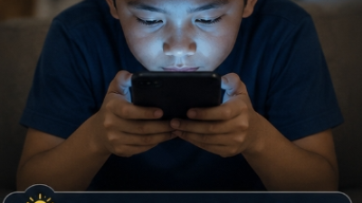 Anak Menggunakan Handphone