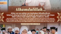 Gubernur Khofifah Sambut Kepulangan Jemaah Haji Kloter I di Asrama Haji Surabaya, Apresiasi Layanan Imigrasi Cepat