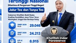 Tujuh Tahun Berturut-turut Murid Jatim Tertinggi Diterima di PTN, Gubernur Khofifah Apresiasi Kualitas Pendidikan Daerah