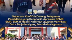 Gubernur Khofifah Dorong Pelayanan Pendidikan Inovatif – Responsif, Apresiasi SPMB SMA-SMK Negeri di Ngawi Hadirkan Layanan Verifikasi Data Terjadwal yang Mudah dan Nyaman