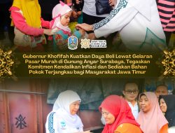 Gubernur Khofifah Kuatkan Daya Beli Lewat Pasar Murah di Gunung Anyar Surabaya, Tegaskan Komitmen Kendalikan Inflasi dan Sediakan Bahan Pokok Terjangkau bagi Masyarakat
