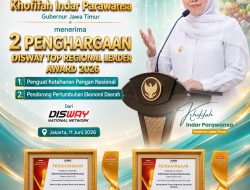 Gubernur Khofifah Terima Dua Penghargaan _Top Regional Leader Award_ 2026, Sukses Dorong Pertumbuhan Ekonomi dan Kuatkan Ketahanan Pangan Nasional