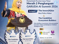 Manfaatkan AI untuk Tingkatkan Layanan Publik, Pemprov Jatim Borong Dua Penghargaan Garuda AI Impact Summit