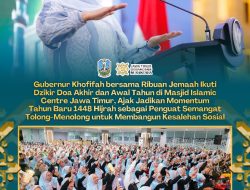 Gubernur Khofifah Hadiri Dzikir Akbar di Masjid Islamic Centre Jawa Timur, Serukan Penguatan Ukhuwah dan Kesalehan Sosial