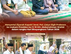 Gubernur Khofifah Dampingi Kapolri Ziarah ke Makam Bung Karno dan Gus Dur, Perkuat Nilai Kebangsaan Jelang Hari Bhayangkara ke-80