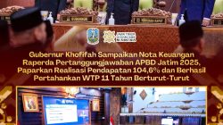 Gubernur Khofifah Sampaikan Nota Keuangan Raperda Pertanggungjawaban APBD Jatim 2025, Paparkan Realisasi Pendapatan 104,6% dan Berhasil Pertahankan WTP 11 Tahun Berturut-Turut
