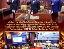Gubernur Khofifah Sampaikan Nota Keuangan Raperda Pertanggungjawaban APBD Jatim 2025, Paparkan Realisasi Pendapatan 104,6% dan Berhasil Pertahankan WTP 11 Tahun Berturut-Turut