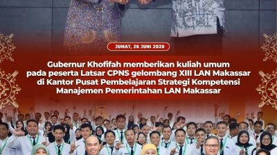 Gubernur Khofifah Bagikan Pengalaman Transformasi Pendidikan dan Inovasi Daerah kepada Ratusan Peserta Latsar CPNS di Makassar