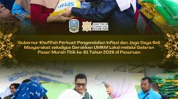 Gubernur Khofifah Perkuat Pengendalian Inflasi dan Dorong UMKM melalui Pasar Murah di Desa Bulukandang, Pasuruan