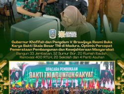 Gubernur Khofifah dan Pangdam V/Brawijaya Resmi Buka Karya Bakti Skala Besar TNI AD di Madura, Optimis Percepat Pemerataan Pembangunan dan Kesejahteraan Masyarakat