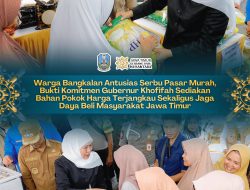Warga Bangkalan Antusias Serbu Pasar Murah, Gubernur Khofifah Tegaskan Komitmen Sediakan Bahan Pokok Harga Terjangkau Sekaligus Jaga Daya Beli Masyarakat Jawa Timur