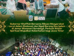 Gubernur Khofifah Hadiri Shalawat Akbar Bersama Gus Iqdam, Serukan Penguatan Spiritualitas demi Keberkahan Jawa Timur