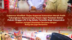Gubernur Khofifah Tinjau Koperasi Kelurahan Merah Putih Tukangkayu Banyuwangi, Pesan Agar Pasokan Bahan Pokok Hingga LPG 3 Kg Selalu Tersedia Bagi Masyarakat