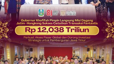Gubernur Khofifah Perkuat Kerja Sama Ekonomi Jatim–Hong Kong, Misi Dagang Catatkan Transaksi Rp12,038 Triliun