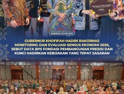 Gubernur Khofifah Hadiri Rakornas Sensus Ekonomi 2026, Tekankan Pentingnya Data Akurat untuk Pembangunan Presisi