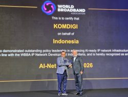 Indonesia Raih AI-Net Certification dari World Broadband Association atas Kesiapan Infrastruktur Digital