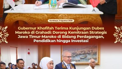 Gubernur Khofifah Terima Kunjungan Dubes Maroko di Grahadi, Perkuat Kemitraan Strategis Jatim–Maroko