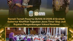 Ramah Tamah Dengan Rektor dan Dekan Vokasi Pada Olimpiade Vokasi Indonesia (OLIVIA ) XI 2026 di Grahadi, Gubernur Khofifah Tegaskan Jawa Timur Siap Jadi Pusat Pengembangan Vokasi Nasional