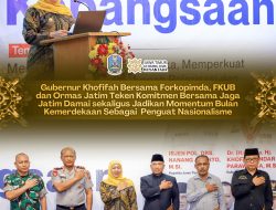 Gubernur Khofifah Bersama Forkopimda dan Tokoh Lintas Agama Perkuat Komitmen Jaga Kedamaian Jawa Timur serta Semangat Kebangsaan
