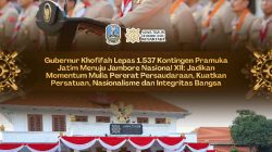 Gubernur Khofifah Lepas 1.537 Kontingen Pramuka Jatim ke Jambore Nasional XII: Pesankan Pererat Persaudaraan, Perkuat Persatuan dan Semangat Nasionalisme