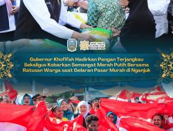 Gubernur Khofifah Gelar Pasar Murah di Nganjuk, Hadirkan Bahan Pokok Terjangkau bagi Masyarakat