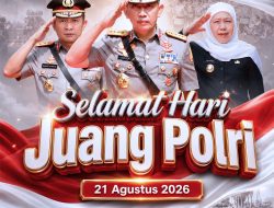 Gubernur Khofifah Hadiri Hari Juang Polri 2026 di Surabaya, Ajak Teladani Semangat Pengabdian M Jasin
