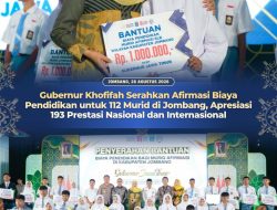 Khofifah Beri Afirmasi Biaya Pendidikan bagi 112 Murid Jombang, Apresiasi 193 Prestasi Pelajar