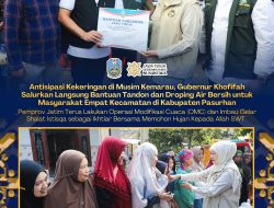 Khofifah Salurkan 45 Tandon dan 500 Jeriken Air Bersih untuk 19.837 Warga Pasuruan