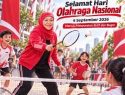 Peringatan Hari Olahraga Nasional Tahun 2026, Gubernur Khofifah Ajak Masyarakat Jatim Jadikan Olahraga sebagai Budaya Hidup untuk Wujudkan SDM Sehat dan Produktif