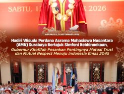 Gubernur Khofifah Kukuhkan Mahasiswa Baru dan Wisuda Angkatan Pertama Penerima Beasiswa Asrama Mahasiswa Nusantara Surabaya , Pesankan Pentingnya Kuatkan Persatuan Intelektual Muda Menuju Indonesia Emas 2045